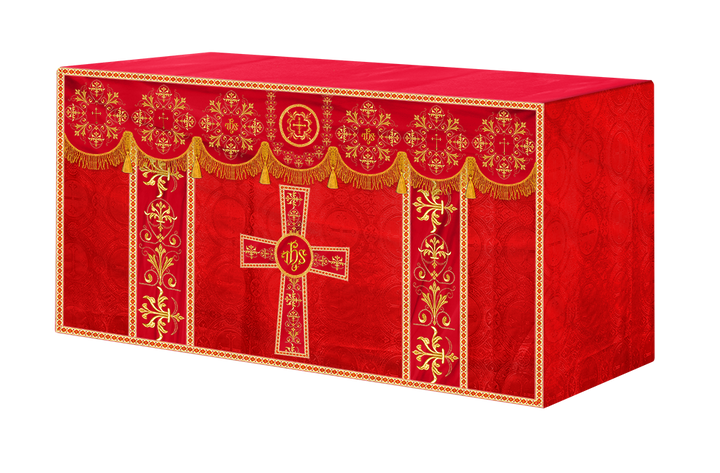 Altar Cloth with Spiritual Motif and Trims