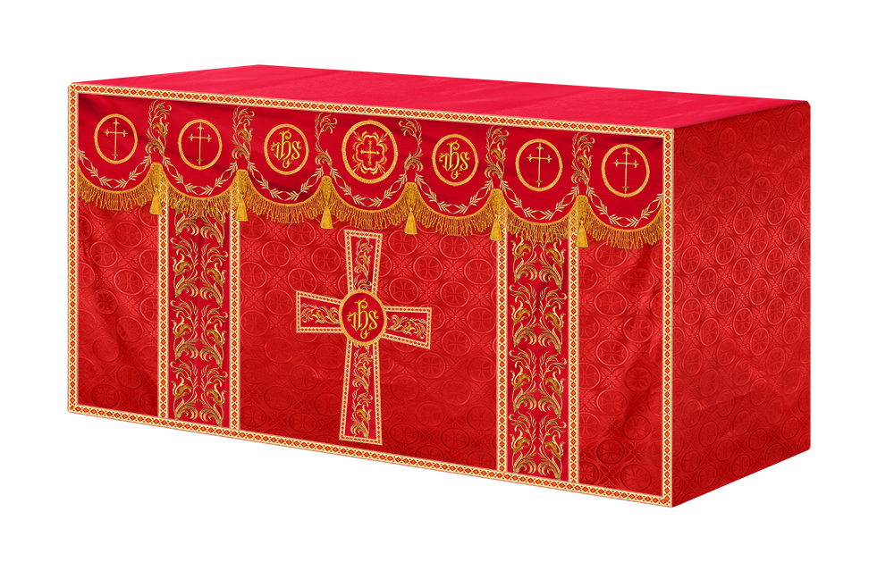 Handmade Church Altar Cloth with Traditional Embroidery