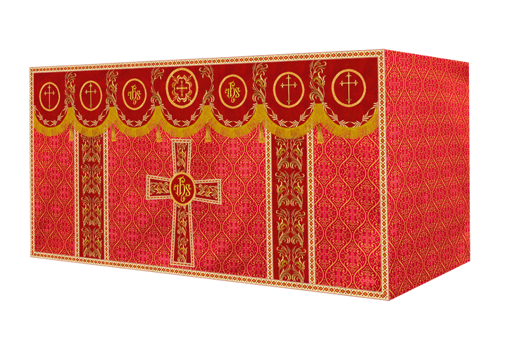 Altar Cloth with Liturgical Motif and Trims