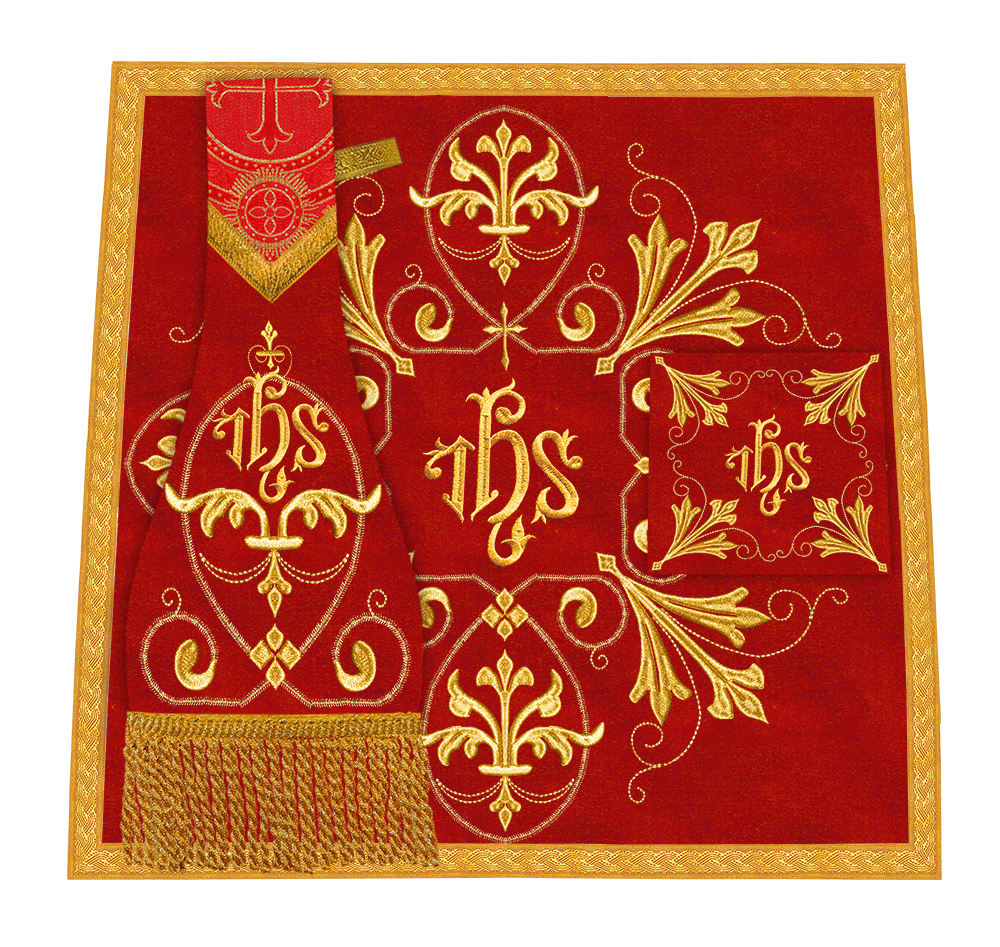 Set of Four Catholic Fiddleback Vestments