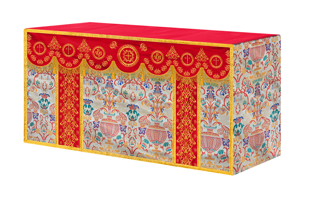 Tapestry Altar Cloth with Embroidered Orphrey