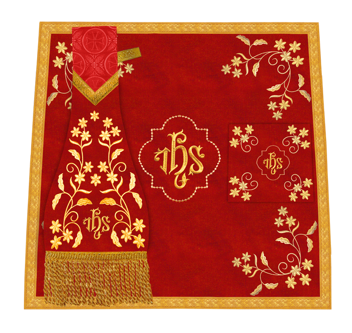 Liturgical Church Mass Set with Ornate Embroidery