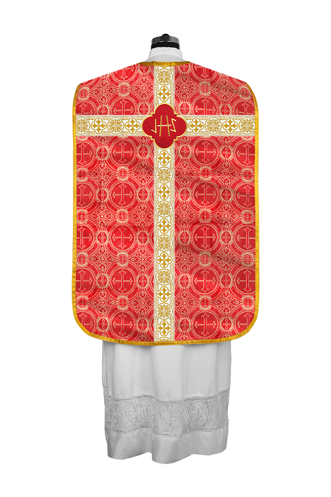 Vestimentas con espalda de violín con motivo y cruz Orphrey