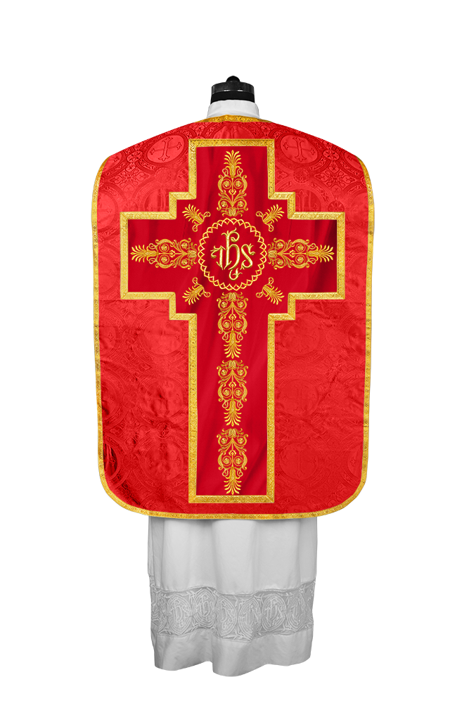 FIDDLEBACK WITH EMBROIDERED ORPHERY