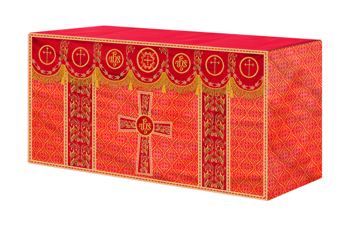 Altar Cloth with Liturgical Motif and Trims