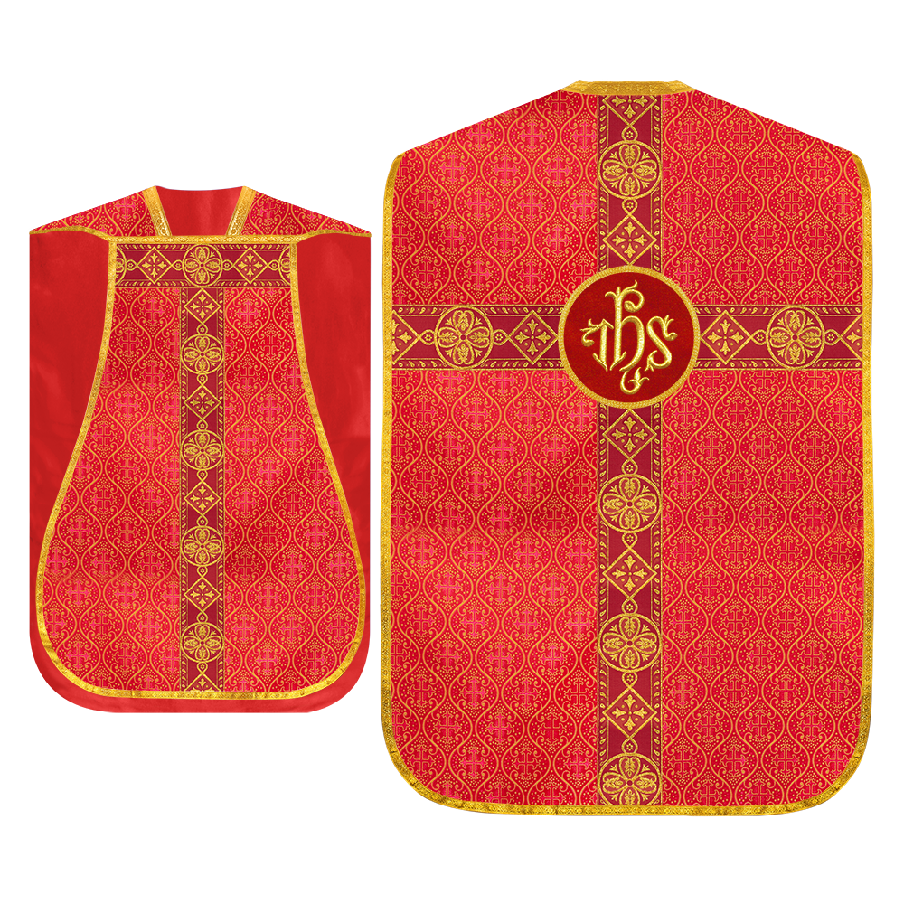 Embroidered Roman Chasuble Vestment