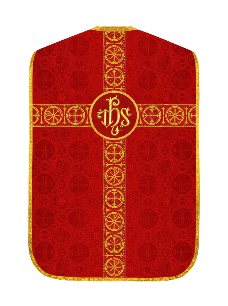 Roman Chasuble with Adorned Orphrey