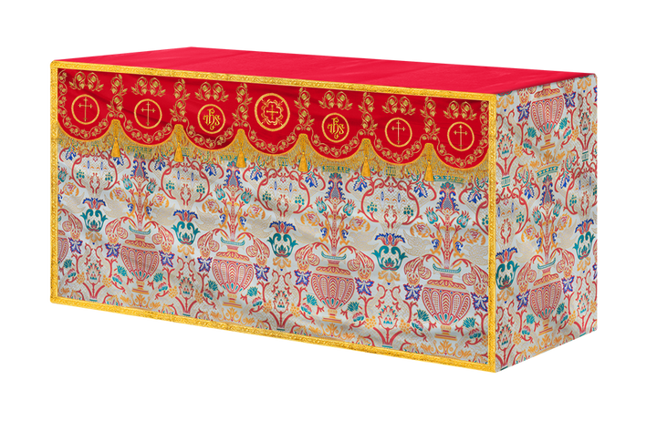 Coronation Tapestry Church Altar Cloth with Trims
