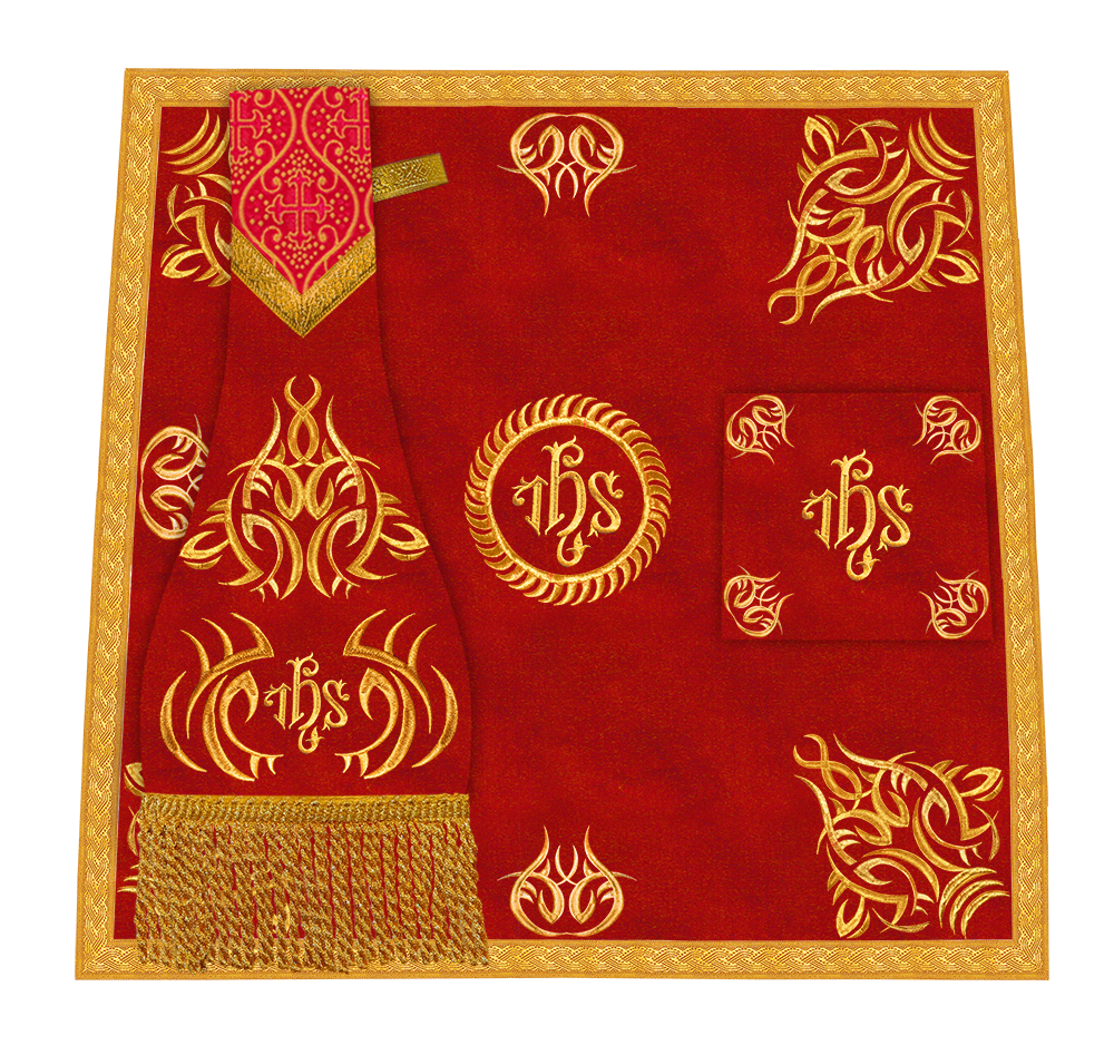 Set of four Fiddleback vestment with stole