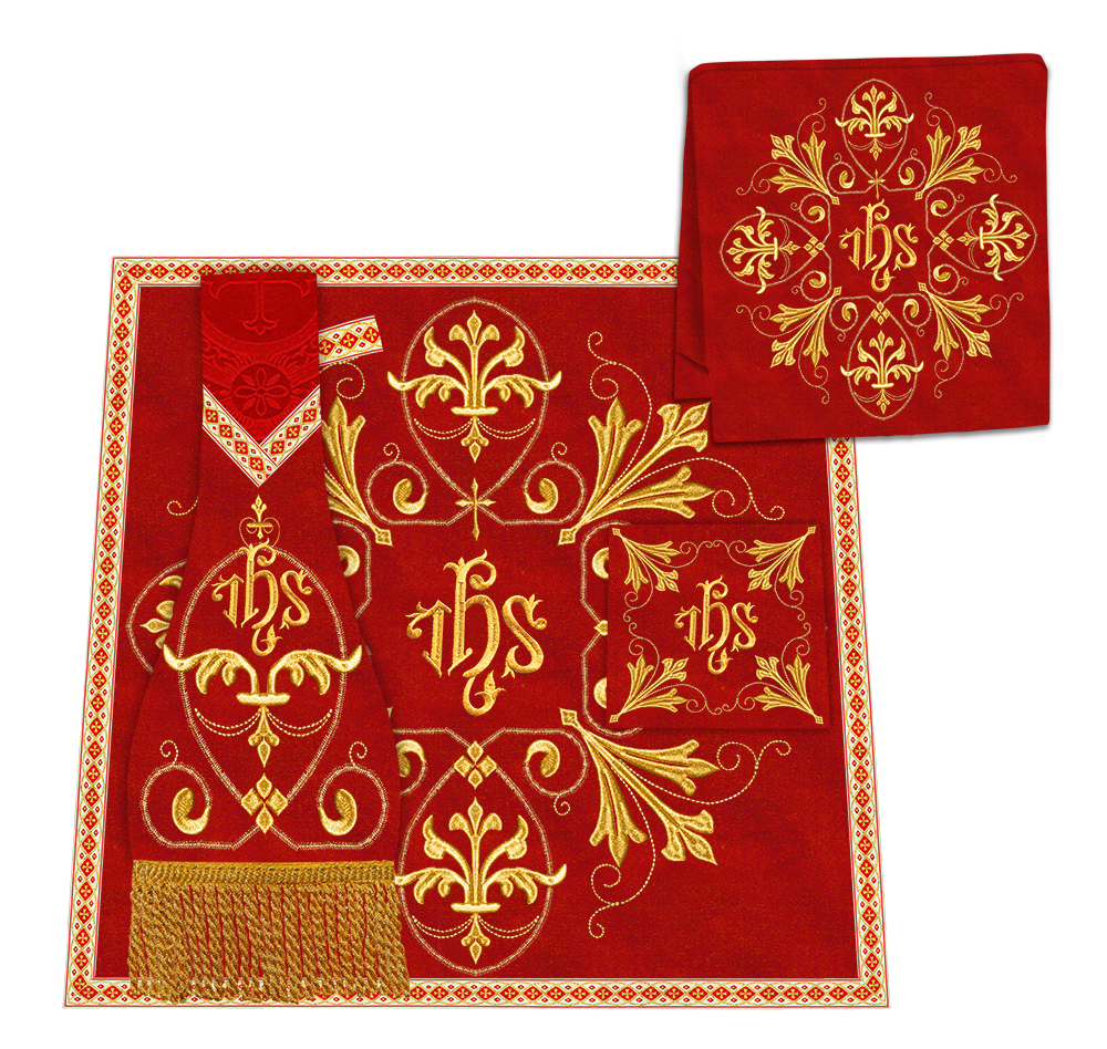 Altar Cloth with Spiritual Motif and Trims
