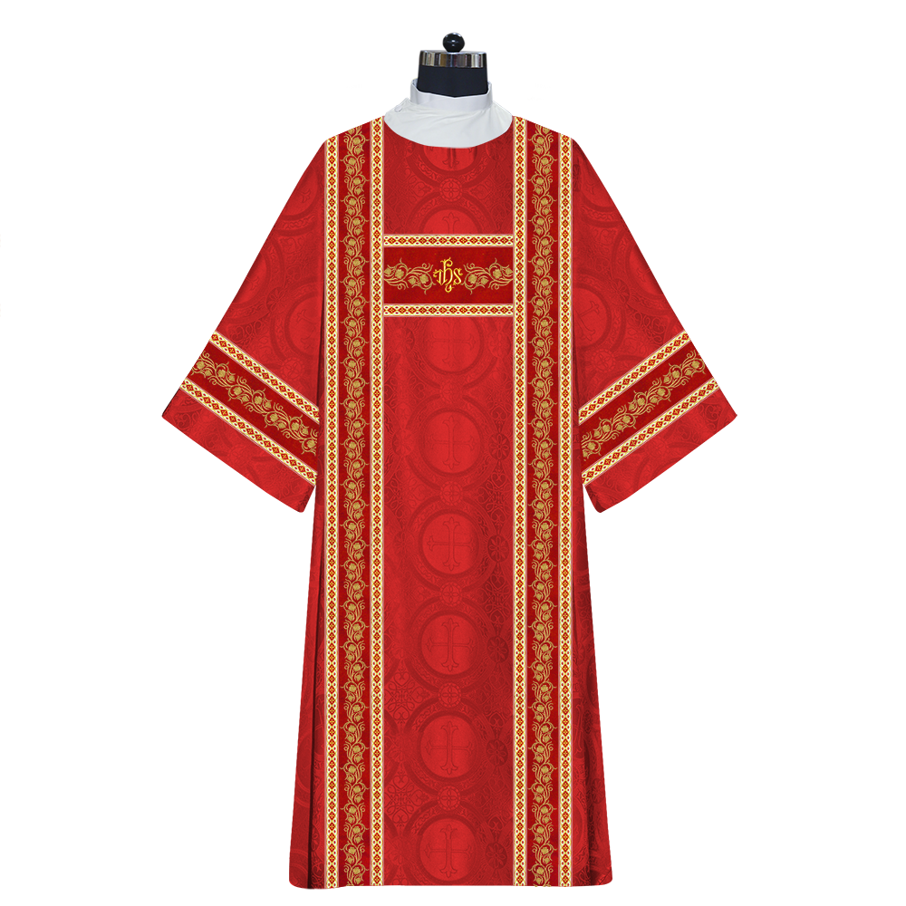 Dalmatics Vestments Adorned With Braids and Trims