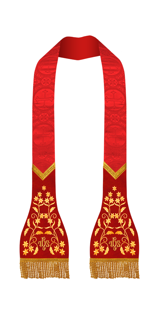 Roman Stole with Floral design