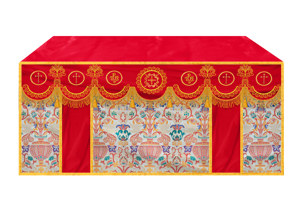 Coronation Tapestry Church Altar Cloth with Trims