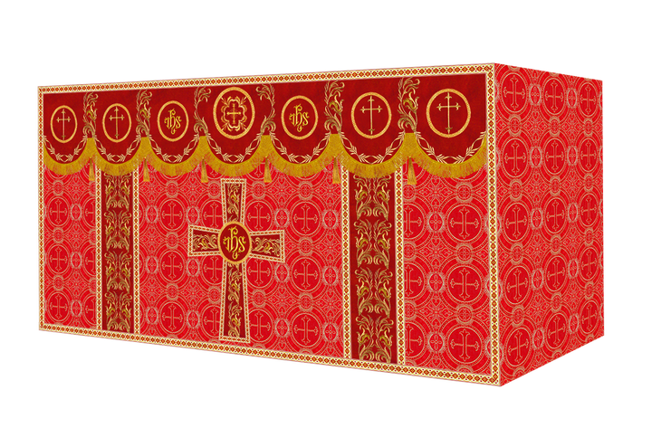 Altar Cloth with Liturgical Motif and Trims