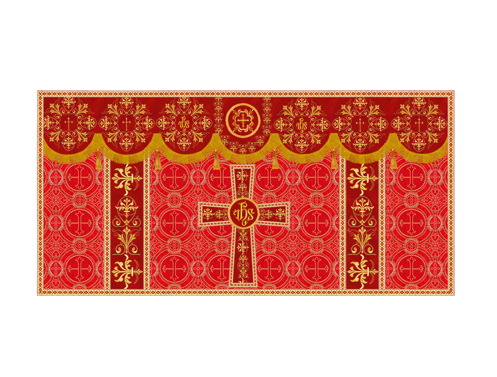 Altar Cloth with Spiritual Motif and Trims