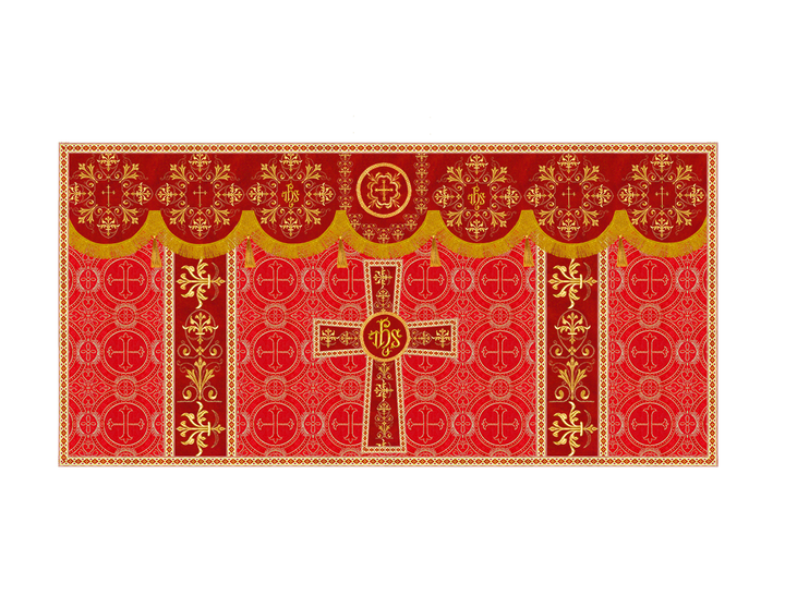 Altar Cloth with Spiritual Motif and Trims