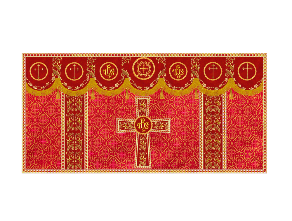 Altar Cloth with Liturgical Motif and Trims