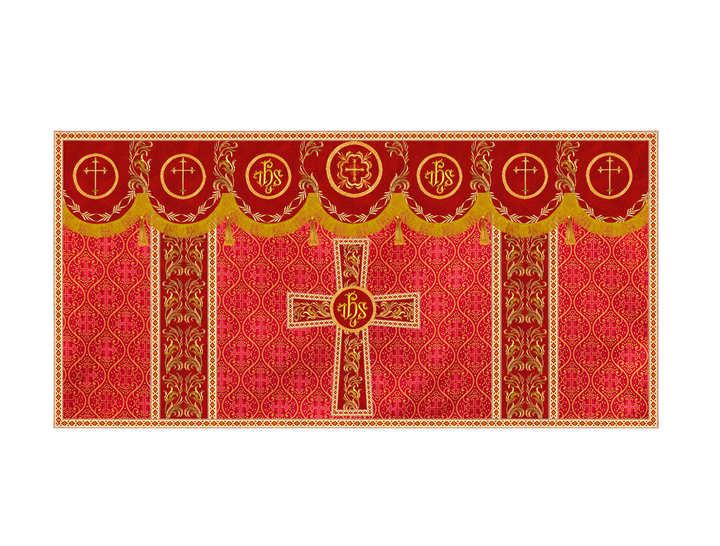 Altar Cloth with Liturgical Motif and Trims