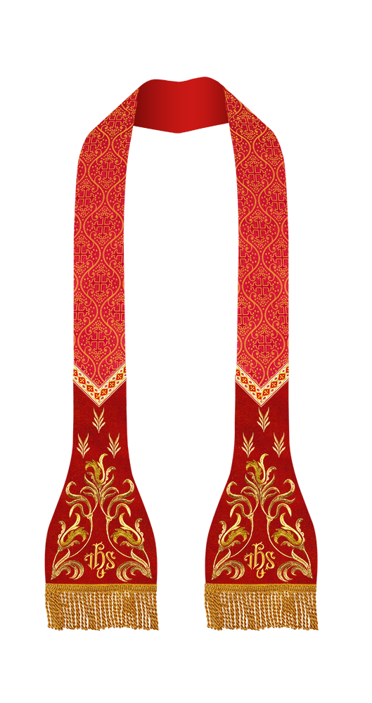 Roman Catholic Stole with Spiritual motif