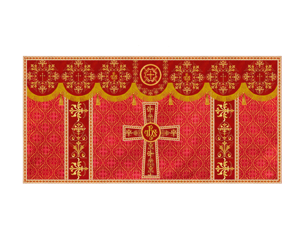 Altar Cloth with Spiritual Motif and Trims