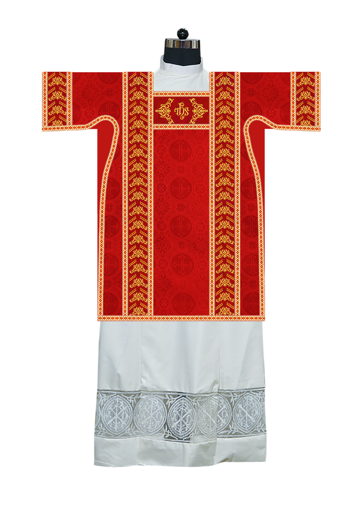 Tunicle Vestment with Braided Motif and Trims