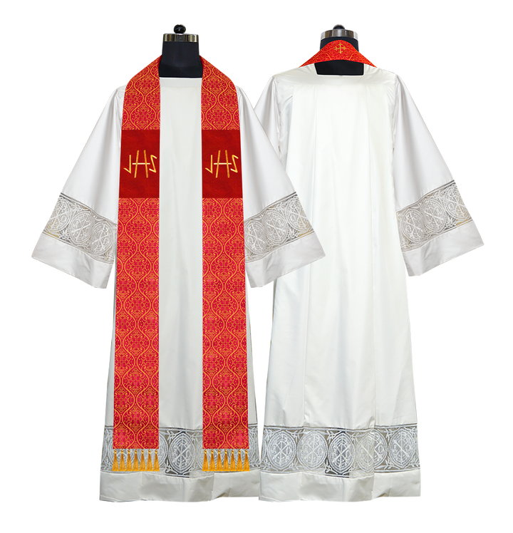 Embroidered Priest Stole with Motif