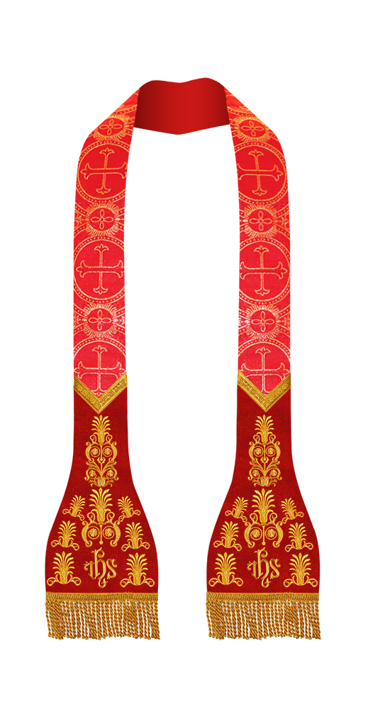 Roman Stole with embroidered motif