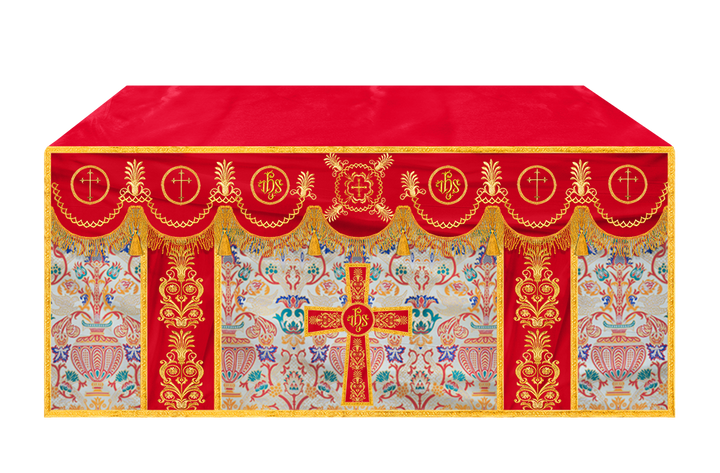 Embroidered Coronation Tapestry Church Altar Cloth