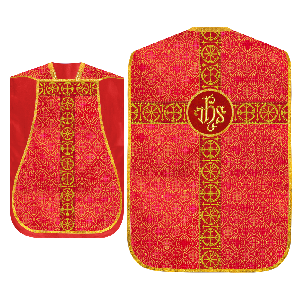 Roman Chasuble with Adorned Orphrey