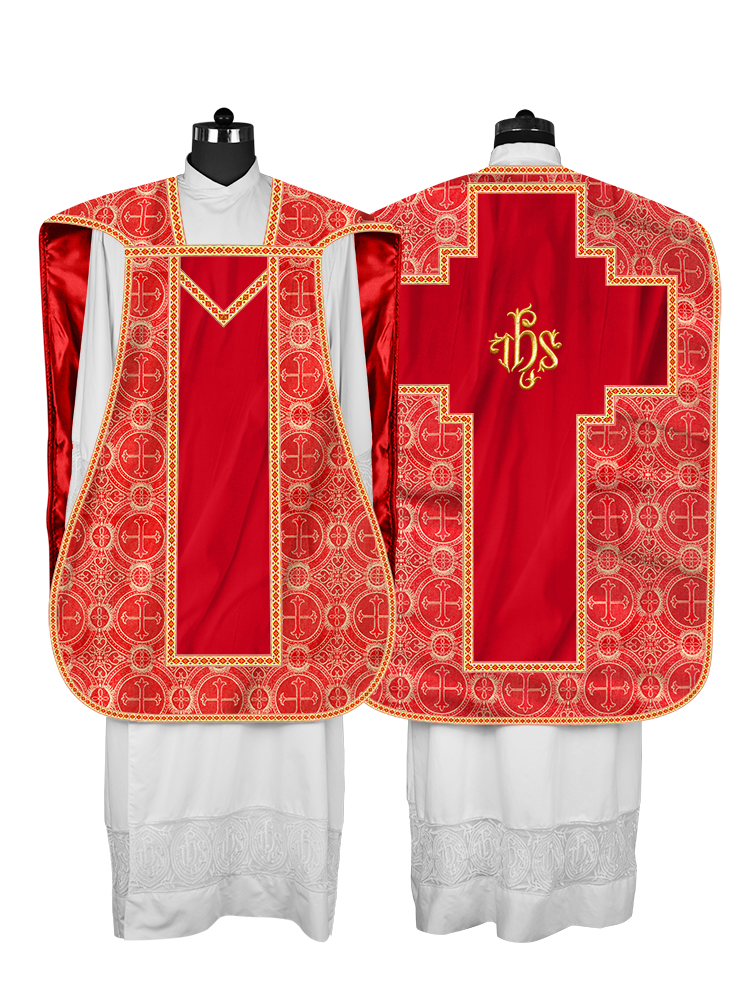 Roman chasuble with Motif and Trims