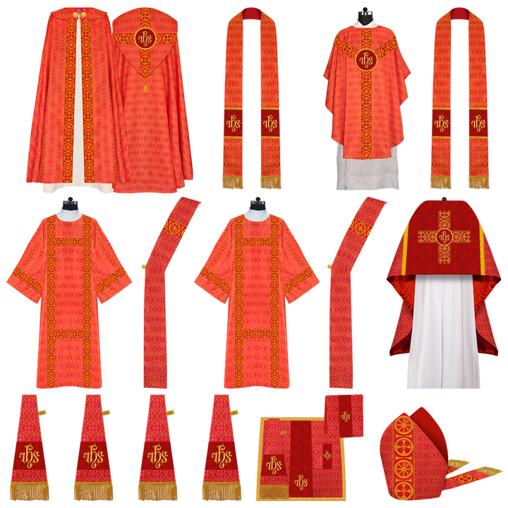 Gothic Highline Mass Set with Embroidered Motif and Trims