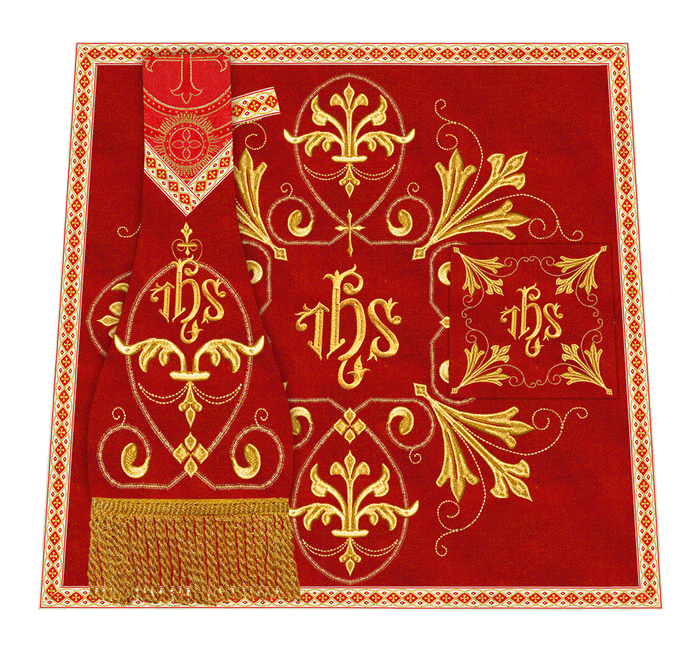 Spiritual Embroidery Mass Set Vestment