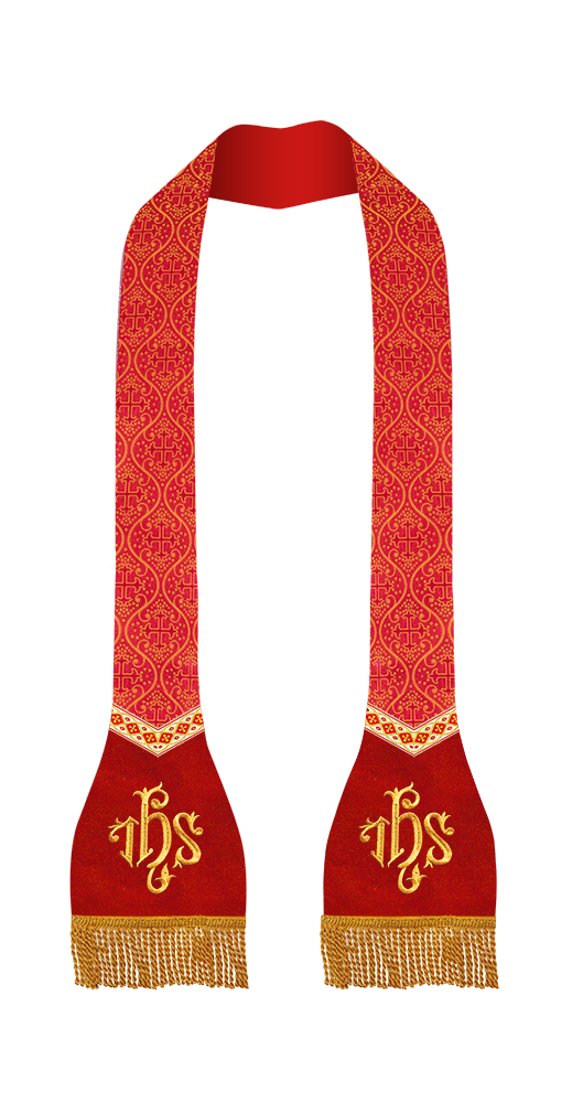 Roman Stole with Motif and trims