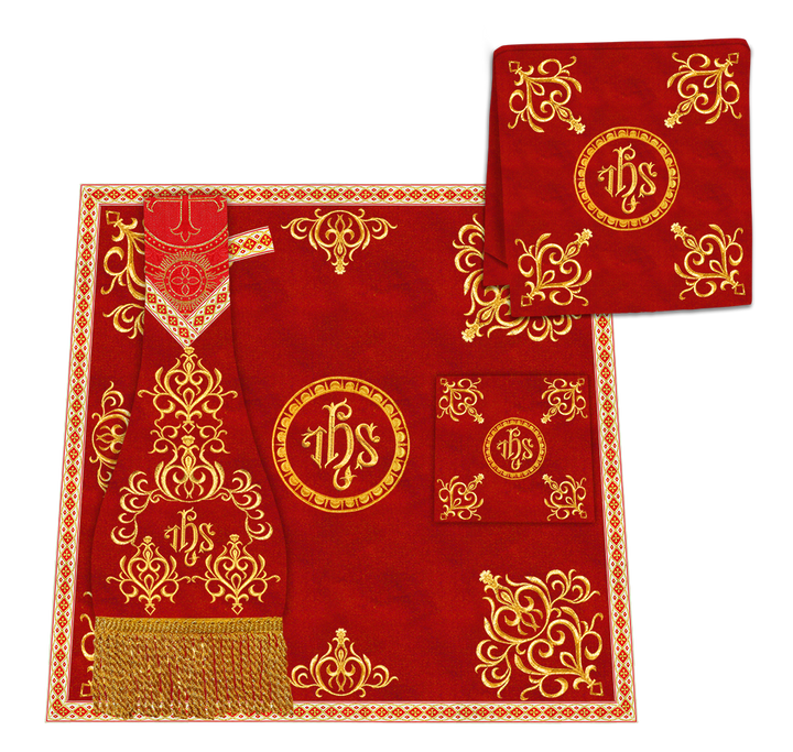 Borromean Chasuble Vestment Adorned With Colour Braids and Trims