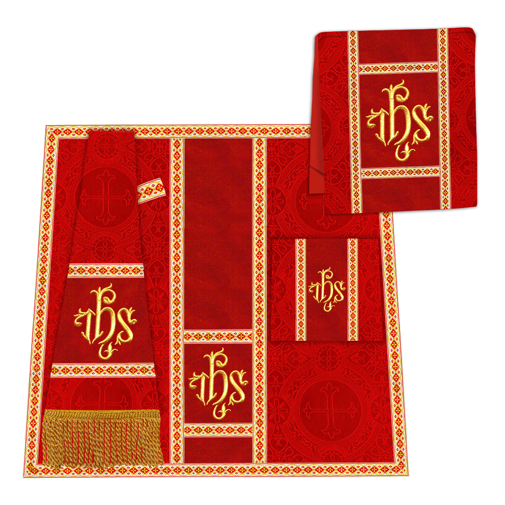 Roman chasuble with Motif and Trims