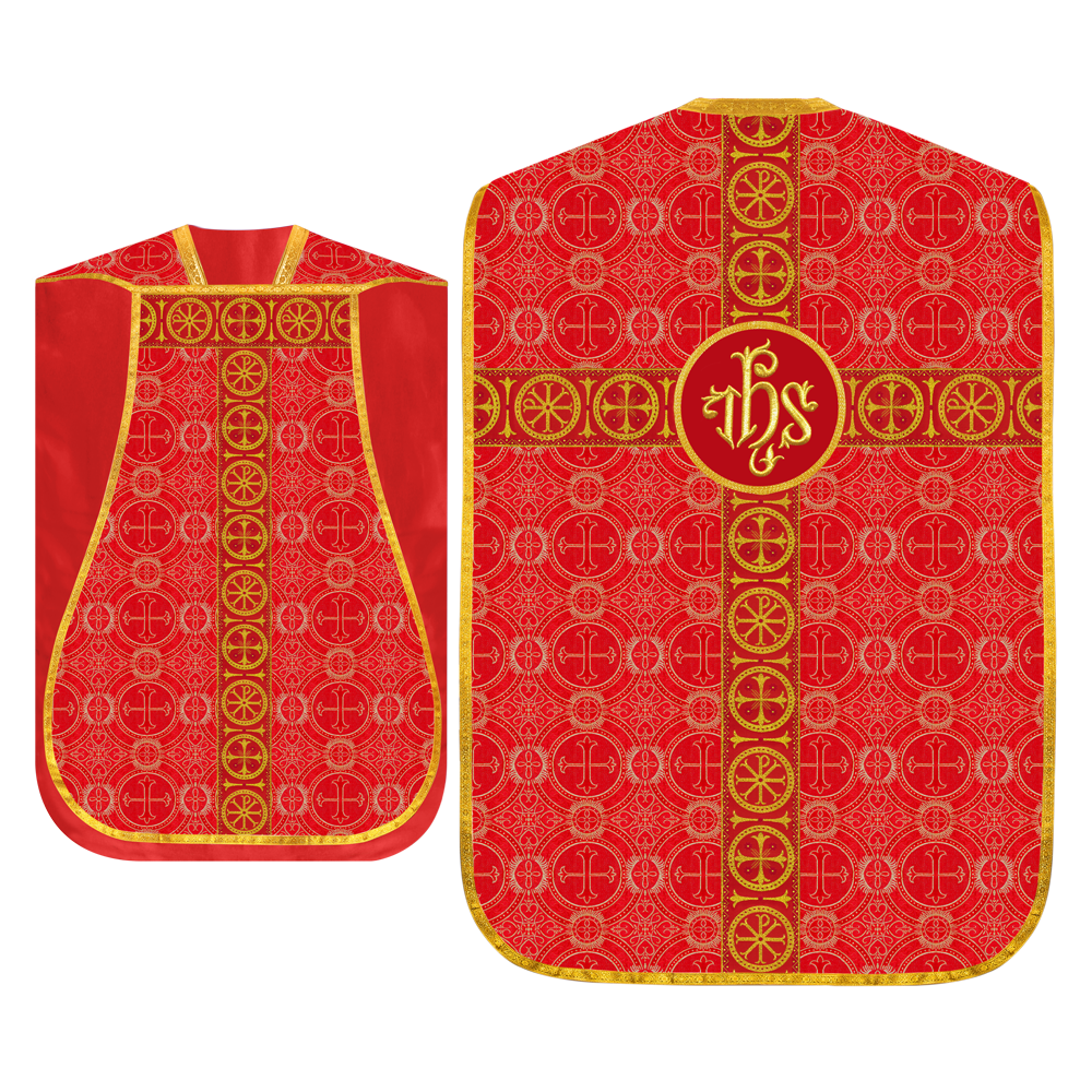 Roman Chasuble with Adorned Orphrey