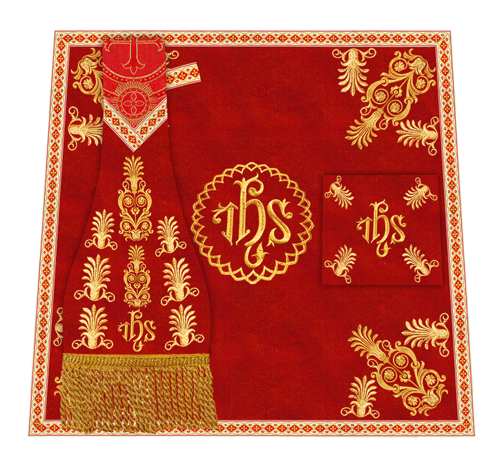 Roman Chasuble Vestments Adorned With Trims