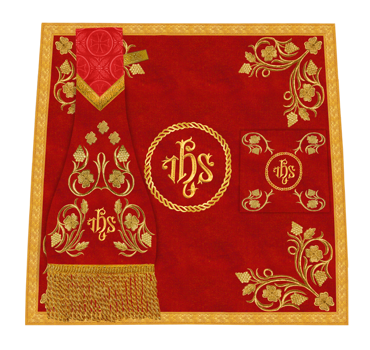 Traditional Liturgical Mass Set with Embroidered Details