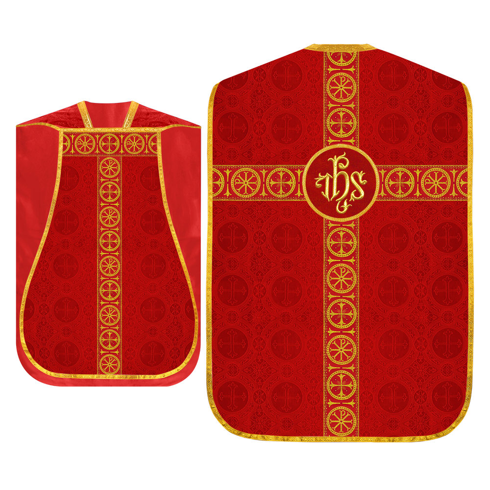 Roman Chasuble with Adorned Orphrey