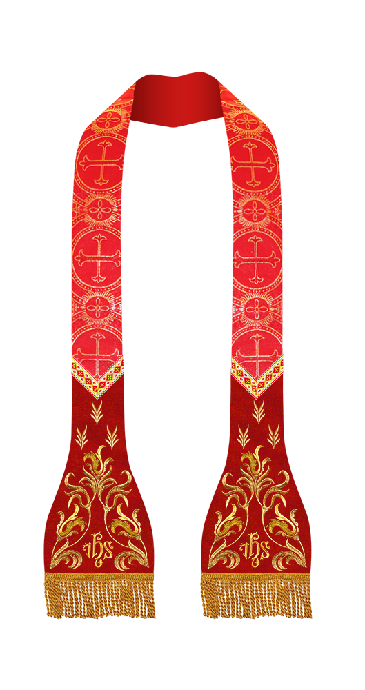 Roman Catholic Stole with Spiritual motif