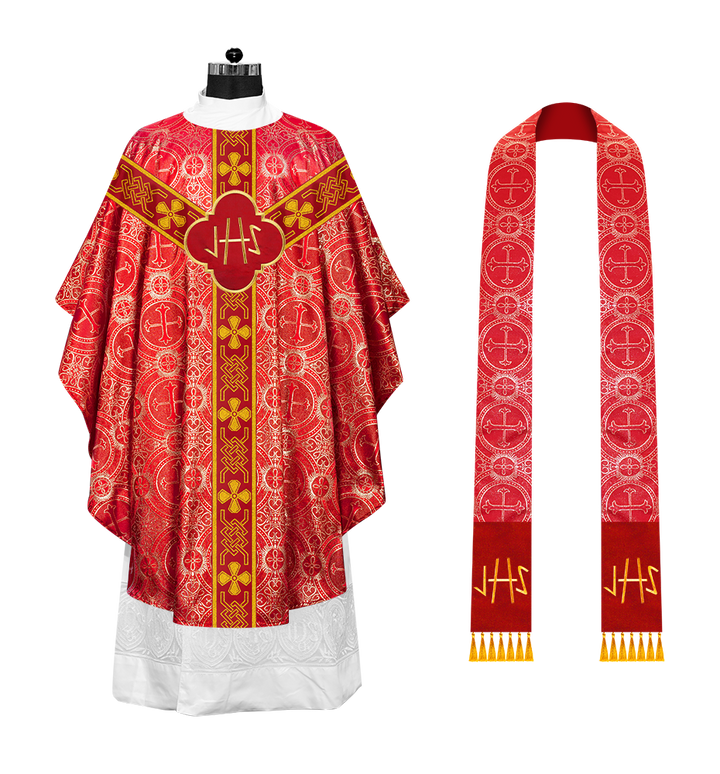 Gothic Chasuble with Motif and Trims