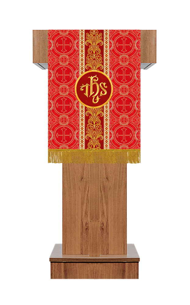 Pulpit/Lectern with Braided Motif and Embroidery trims