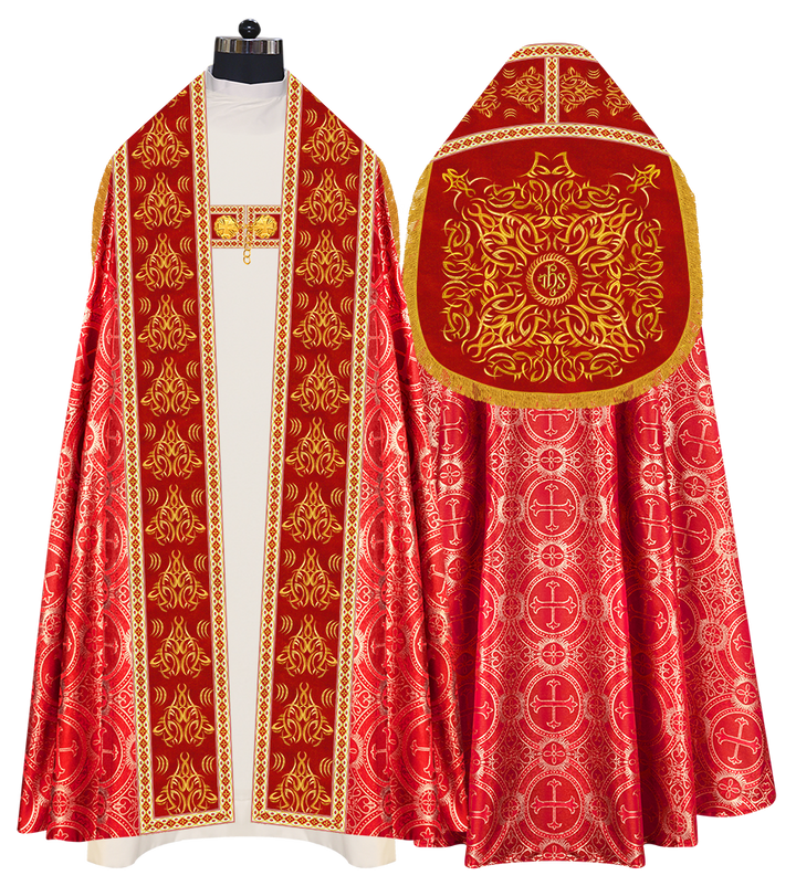 Traditional Embroidered Roman Cope Vestment