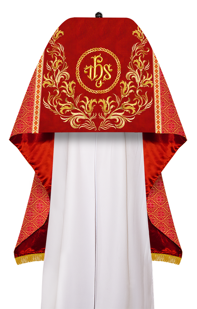 Humeral Veil Vestment with Embroidery Motif