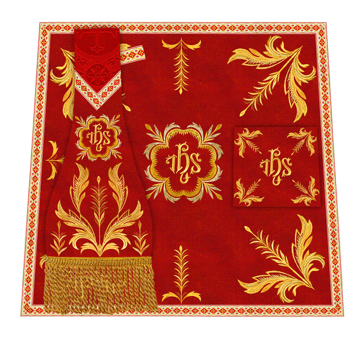 Roman Chasuble Vestment With Detailed Orphrey