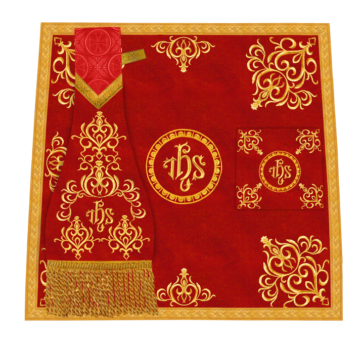 Embroidered Mass Set with Liturgical Motif