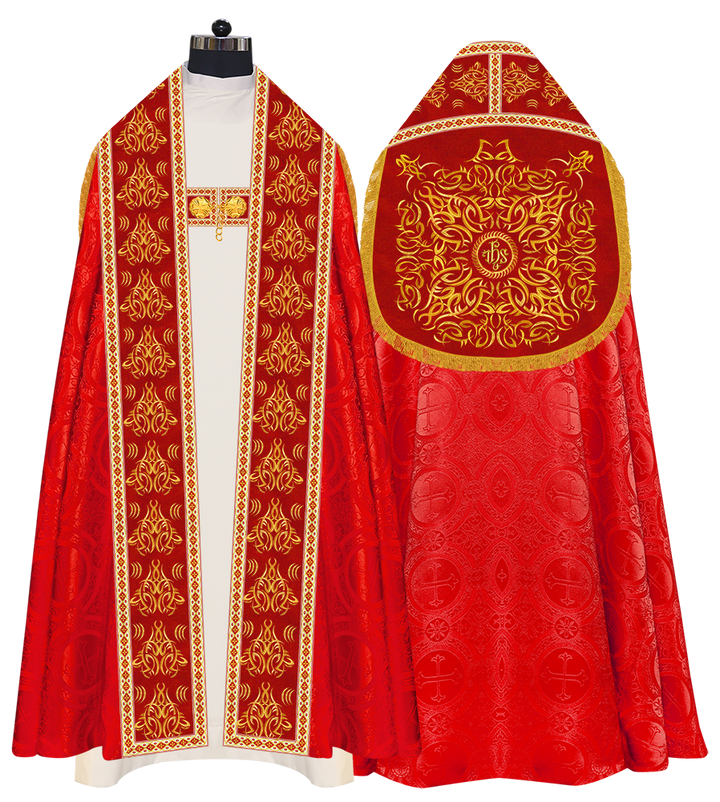 Traditional Embroidered Roman Cope Vestment