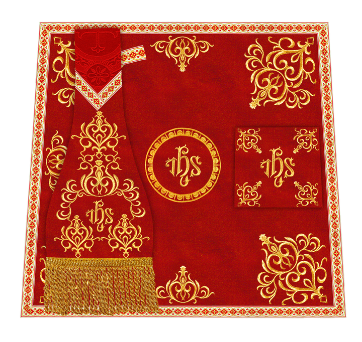 Traditional Fiddleback Vestment With Motifs and Trims