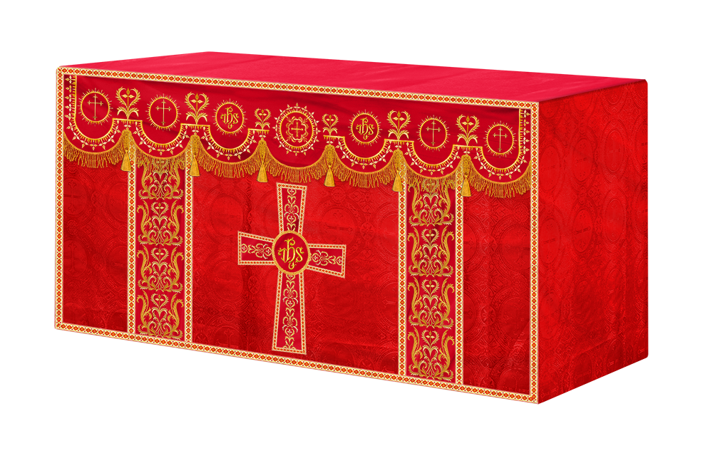 Communion Table Cloth with Embroidered Trims