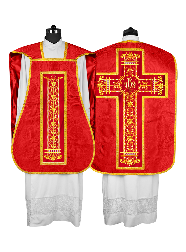 Vestimentas católicas con espalda de violín 